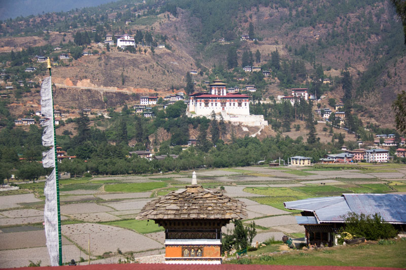 Opposite Gangtey Palace